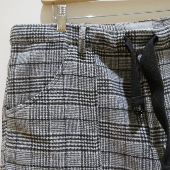 KRUGER Made in Japan Wool Blend Plaid Cargo Buckle Pants Street Avant Garde Sz M - Picture 8 of 16